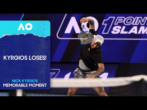 Nick Kyrgios Smashes Racquet and Gives it to Fan After Losing! | 1 Point Slam | Australian Open 2026