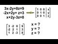 Algebra Solving Simultaneous Linear Equations By Gauss Jordan Elimination 3 By 3