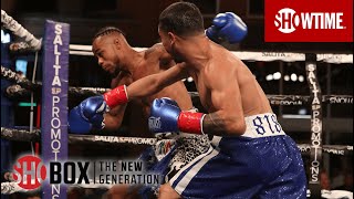 saul sanchez scores a crazy knockout of jarico o 39 quinn in the 1st round shobox the new generation