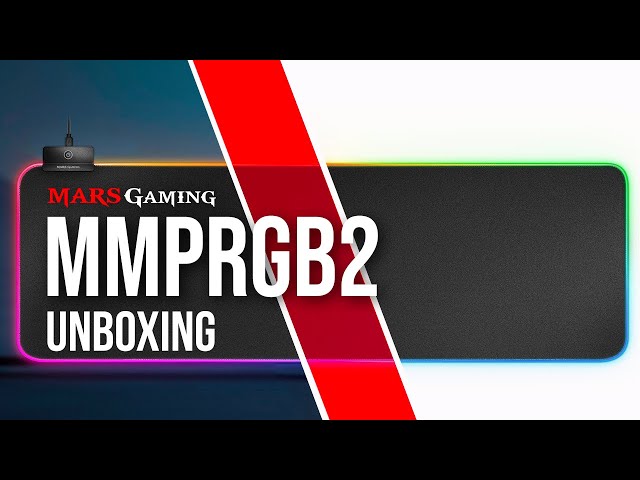Vídeo relacionado con Mars Gaming MMPRGB2, Alfombrilla Gaming RGB XXL 800x300mm con HUB 2 Puertos USB 2.0, 12 Modos de Iluminación, Fibra Óptica, Nanotextil, Base Antideslizante, Blanco Plata