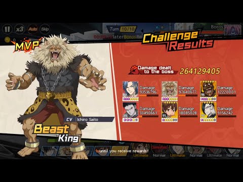 Club Challenge Boros 260M+ F2P Lineup!! Without AOE, CE + Genus Buff