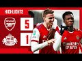 HIGHLIGHTS | Arsenal vs Sunderland (5-1) | Carabao Cup | Nketiah (3), Pepe, Patino