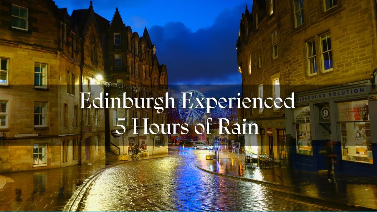 Rain in the City Overnight Edinburgh Noir Ambience