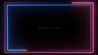 neon lines border animation background template, neon background video loop, neon background effect