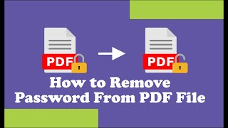 how to remove password from pdf | how to unlock pdf file in PC and Mobile | Unlock Protected PDF
