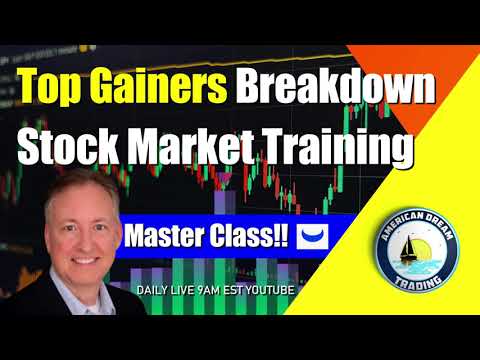 Top Gainers Breakdown Stock Market Training Pro Tips!