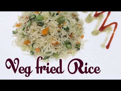 Veg Fried rice without Soy sauce & Vinegar | Simple...