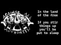 Against All Authority - Killing The Truth - lyrics on screen