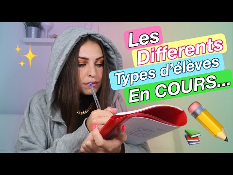 LES DIFFÉRENTS TYPES D'ÉLÈVES EN COURS ✏️