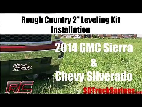 2014 GMC Sierra and Chevy Silverado Leveling Kit - Rough Country 2” Installation, Tutorial + Review
