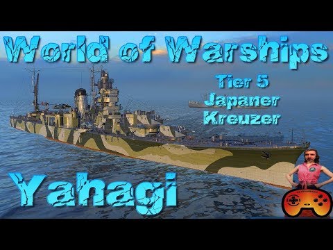 Yahagi angespielt T5 japanischer Kreuzer in World of Warships auf Deutsch/German