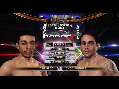 Simulation Event 179 UFC 3 Undisputed Jose Aldo vs Chad Mendes Demo Gameplay