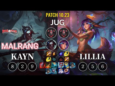 KT Malrang Kayn vs Lillia Jungle - KR Patch 10.23