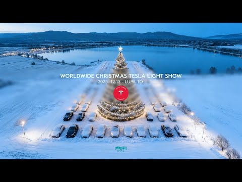 Worldwide Christmas Tesla Light Show - Tesla Owners Hungary - 2025