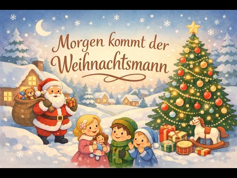 🎶Children's Song Hop Hop🎶 – 🎅🎁 Santa Claus Is Coming Tomorrow 🎁🎅 | German Children's Song