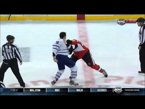 4/20/13: Frazer McLaren-Matt Kassian fight; possible headbutt?