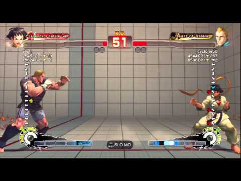 elist_ (Makoto) Vs cyclone50 (Abel) SSF4 AE Ranked Matches - PSN