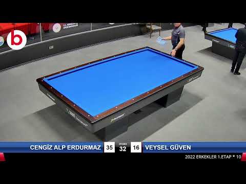 CENGİZ ALP ERDURMAZ & VEYSEL GÜVEN Bilardo Maçı - 2022 ERKEKLER 1.ETAP-10.TUR