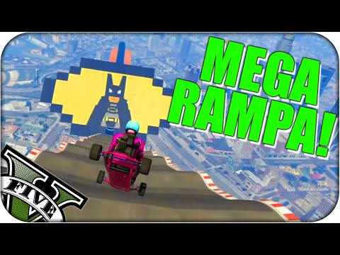 MEGA RAMPA DE BATMAN EN GTA V