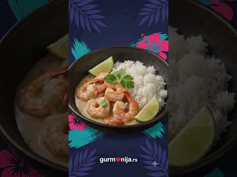 Kozice u kokos sosu sa limetom i đumbirom 🍤🥥