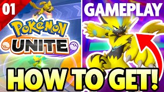 NEW ZERAORA GAMEPLAY! How to Get ZERAORA in POKEMON UNITE!