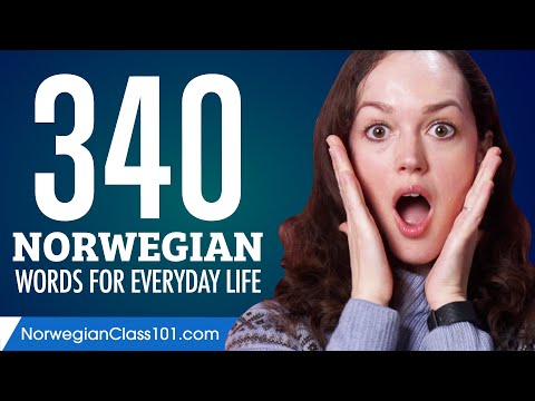 340 Norwegian Words for Everyday Life - Basic Vocabulary #17