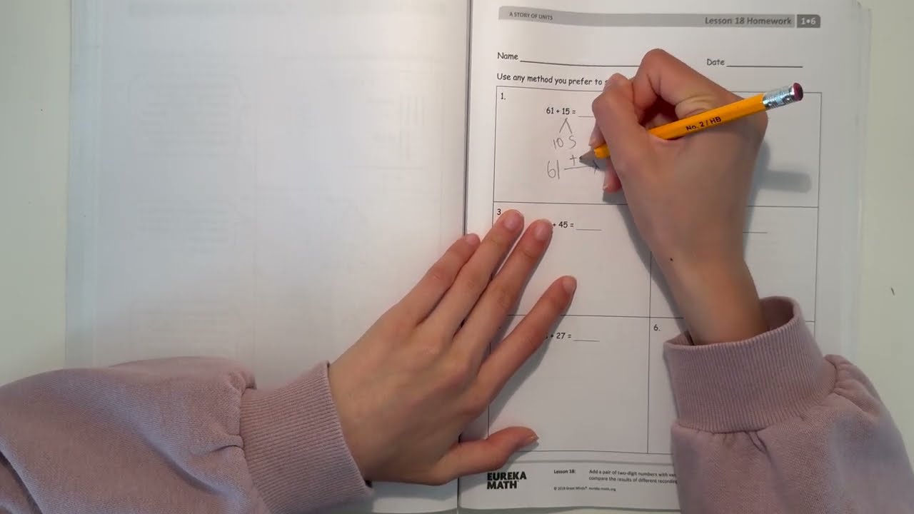 Eureka Math Grade 1 Module 6 Lesson 18 Homework (Succeed) | Math With Aubrey