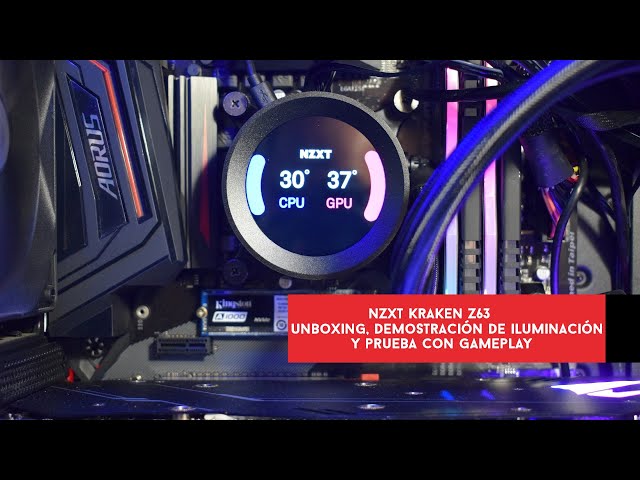 Vídeo relacionado con Nzxt Kraken Z63 280 mm - RL-KRZ63-01 - Refrigerador líquido de CPU AIO RGB - Pantalla LCD personalizable - Bomba mejorada - Alimentado por CAM V4 - Ventiladores de radiador Aer P 140 mm (2 incluidos)