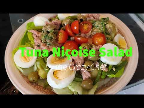 A tasty Tuna Niçoise Salad ala Michelin Chef Gordon Ramsay. The Crazy Chef