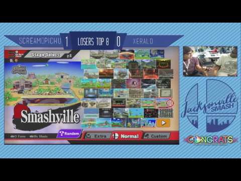 Jax Smash Weekly 4/20/17 - ScreamoPichu(Corrin) Vs Xerald(Cpt. Falcon) - Wii U Losers Top 8