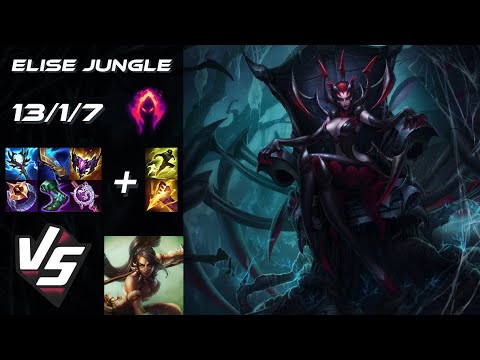 JUNGLE Elise vs Nidalee - EU Grandmaster Patch 25.S3.1