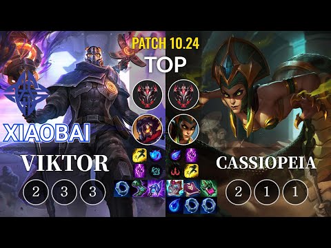 ES Xiaobai Viktor vs Cassiopeia Top - KR Patch 10.24
