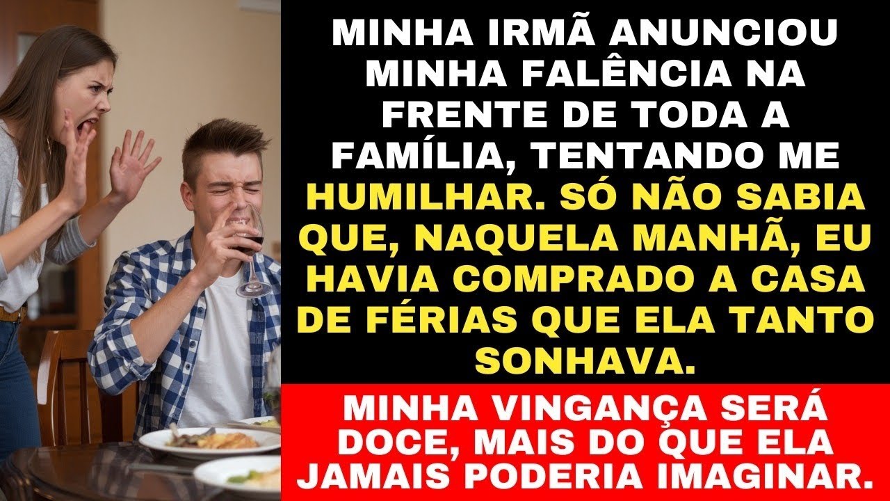 MINHA IRMÃ TENTOU ME HUMILHAR NA FAMÍLIA, MAS NÃO SABIA QUE EU TINHA UMA ÚLTIMA CARTA NA MANGA!