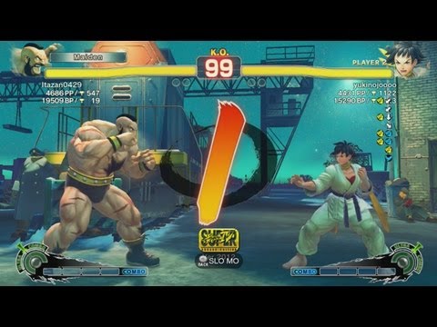 Itabashi Zangief (Zangief) vs. Yukinojoooo (Makoto) - SSFIV AE 2012 Match