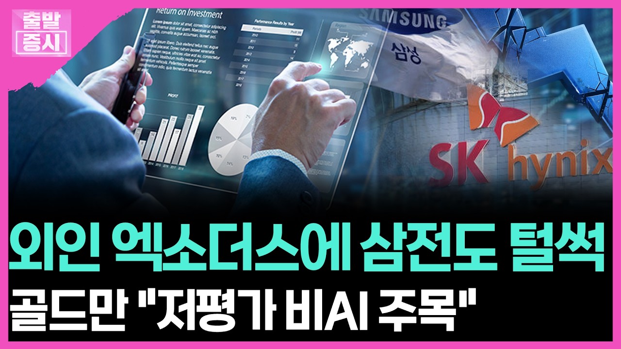 외인 엑소더스에 삼전도 털썩... 골드만 "저평가 비AI 주목" | 박정언 캐스터