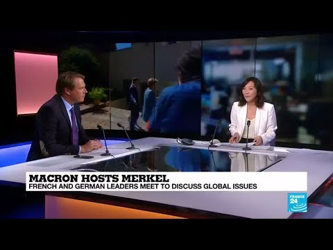 Macron opens his 'diplomatic season' with Merkel visit to island fortress