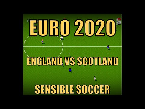 England Vs Scotland Euro 2020 Football Match As Played By Sensible Soccer Players - Amiga 1200 -