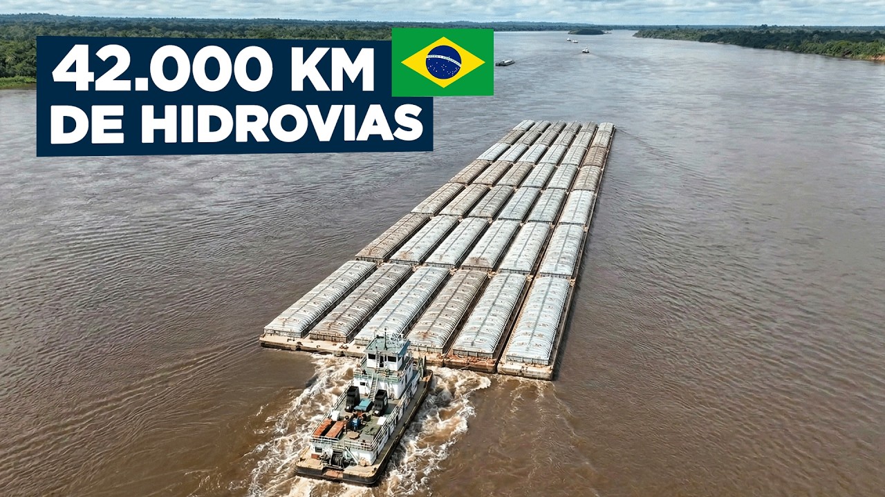 O Mega Projeto para AUMENTAR as Hidrovias no Brasil