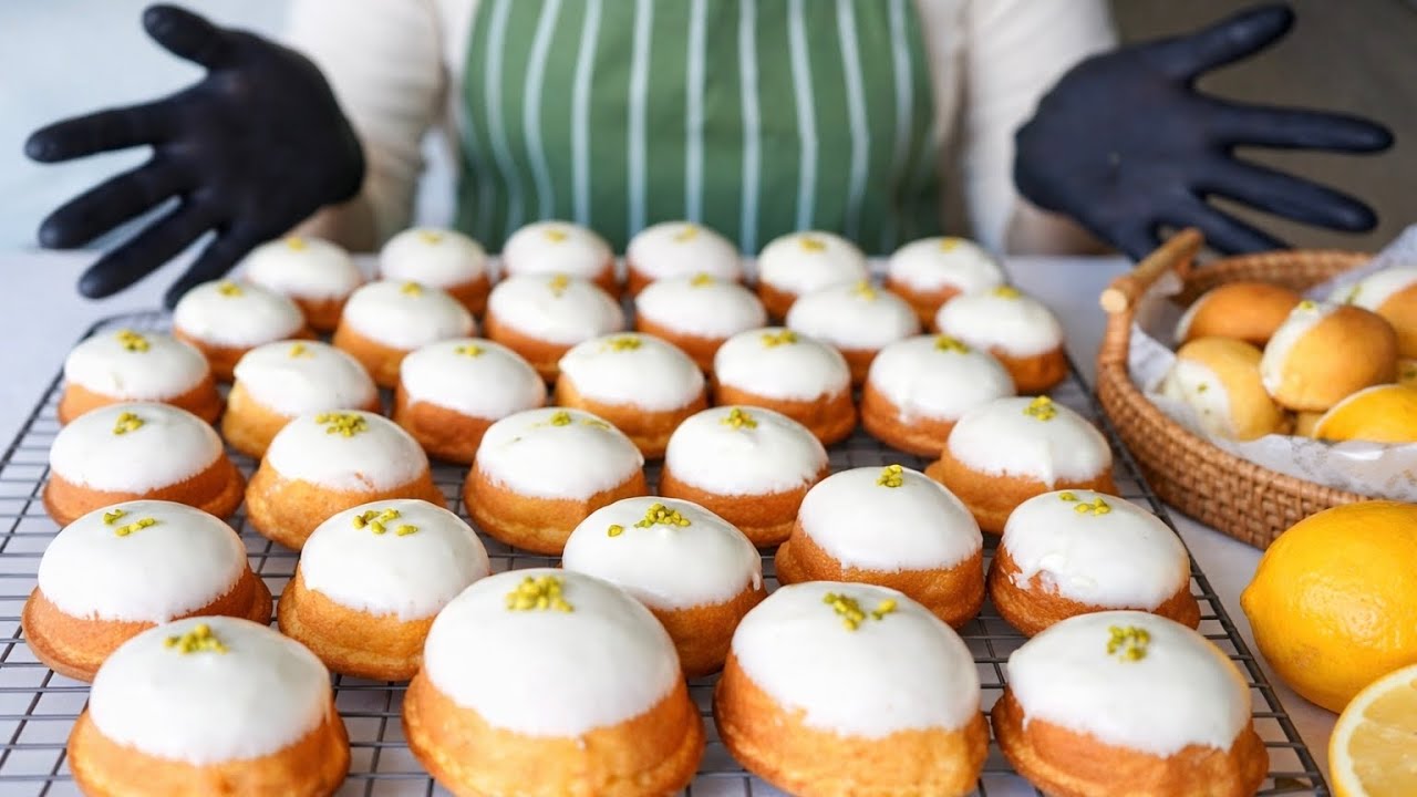 【大量生産】プレゼントで大好評🍋ふんわりレモンケーキ39個作ってみた｜6個から作れる簡単レシピ