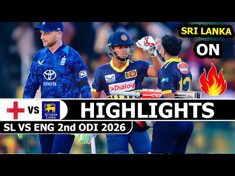 Sri Lanka Vs England Match Highlights 2nd ODI 2026 | Sl Vs Eng