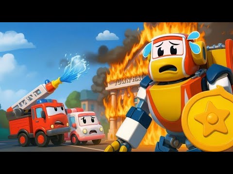 🔥 Wer hat das Feuer verursacht? Polizeibeamter & Roboterdetektive 🚒| Robofuse