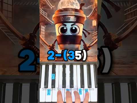 Cappuccino Assassino - Piano Tutorial #shorts