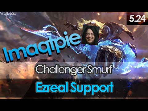 123 5.24 Imaqtpie as Ezreal Support Duo Bot with Hi Im Gosu Ashe S6 Preseason Challenger
