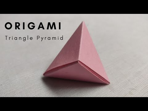3D Origami Pyramid Gift Box| Triangle Pyramid| Paper Crafts