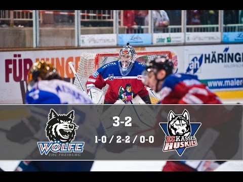 12.02.16 Alle Tore EHC Freiburg vs. Kassel Huskies