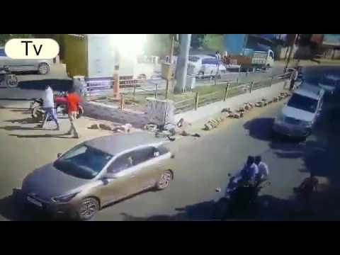 Wypadek motocyklisty