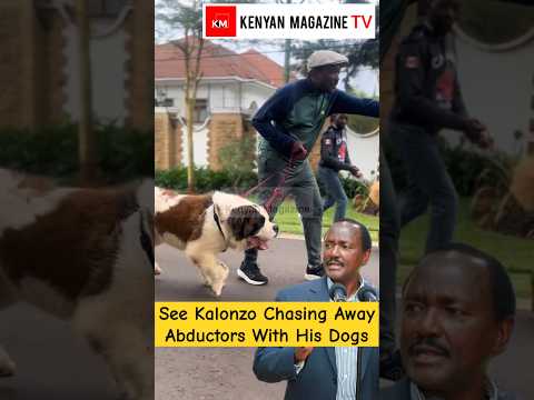 Kalonzo Musyoka Shows off his security Dogs incase someone trys to abduct him