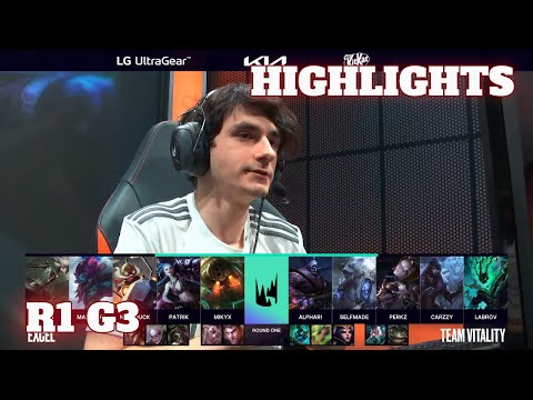 XL vs VIT - Game 3 Highlights | Round 1 LEC 2022 Spring Playoffs | Excel vs Vitality G3