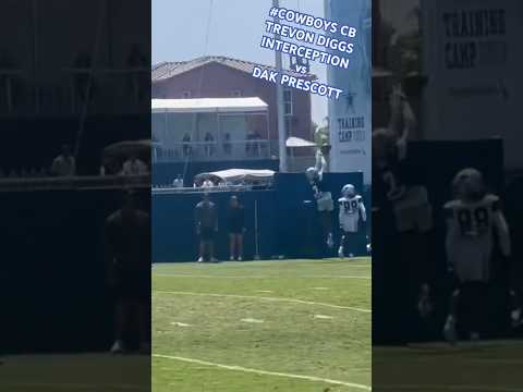 TREVON DIGGS ✭ #COWBOYS CB INTERCEPTS QB DAK PRESCOTT 🔥 He’s Doing GREAT In TRAINING CAMP! 👀 #NFL