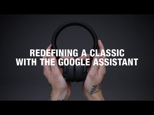 Marshall Major III Voice Auscultadores Sem Fios com Google Assistant Pretos video